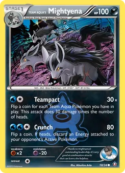 Kaart Team Aqua's Mightyena