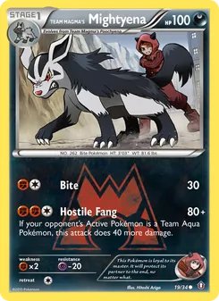 Kaart Team Magma's Mightyena