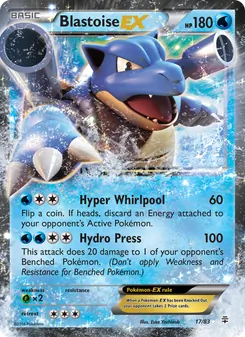 Kaart Blastoise EX