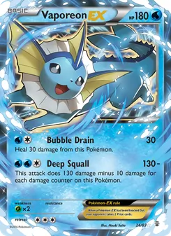 Kaart Vaporeon EX