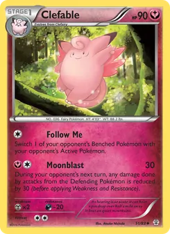 Kaart Clefable