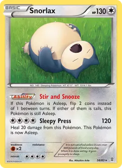 Kaart Snorlax