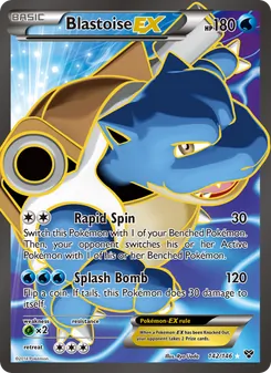 Kaart Blastoise EX
