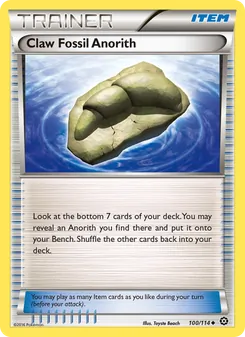 Kaart Claw Fossil Anorith
