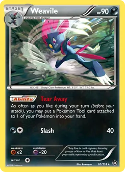 Kaart Weavile