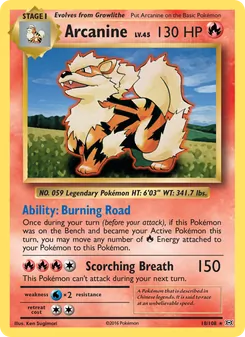 Kaart Arcanine