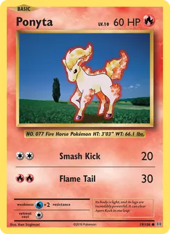 Kaart Ponyta