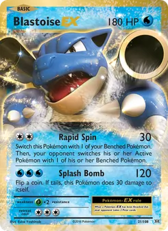Kaart Blastoise EX