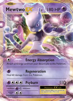 Kaart Mewtwo EX