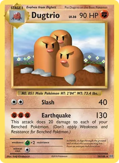 Kaart Dugtrio
