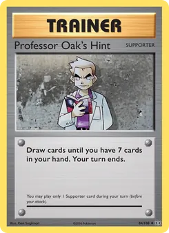 Kaart Professor Oak's Hint