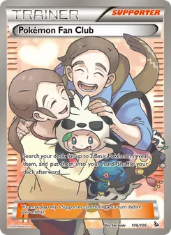 Kaart Pokémon Fan Club