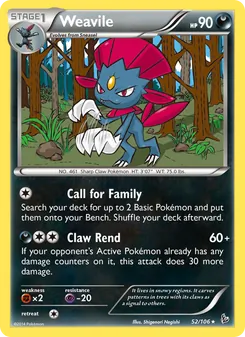 Kaart Weavile