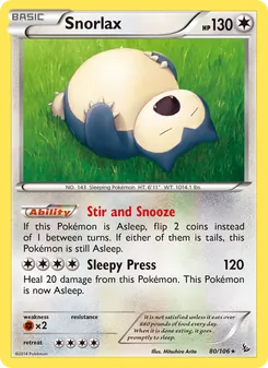 Kaart Snorlax