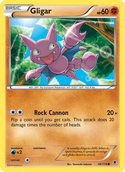 Kaart Gligar