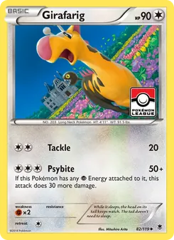 Kaart Girafarig