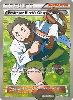 Kaart Professor Birch's Observations