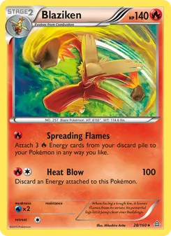 Kaart Blaziken
