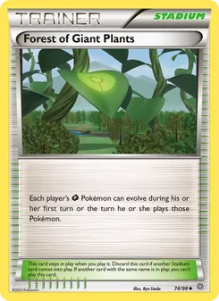 Kaart Forest of Giant Plants