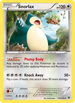 Kaart Snorlax
