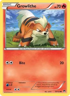 Kaart Growlithe