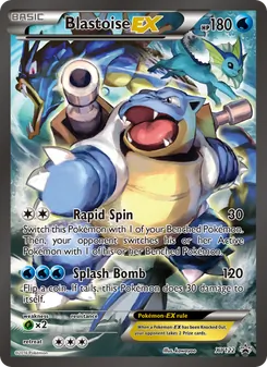 Kaart Blastoise EX
